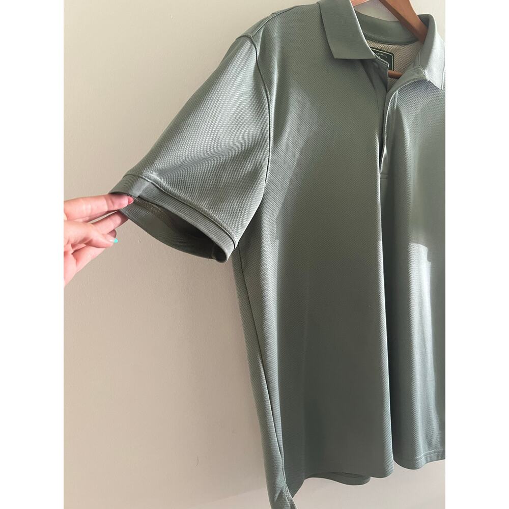 G.H. Bass & Co. Men's Active Polo Shirt Green Size Medium JL - Picture 6 of 9